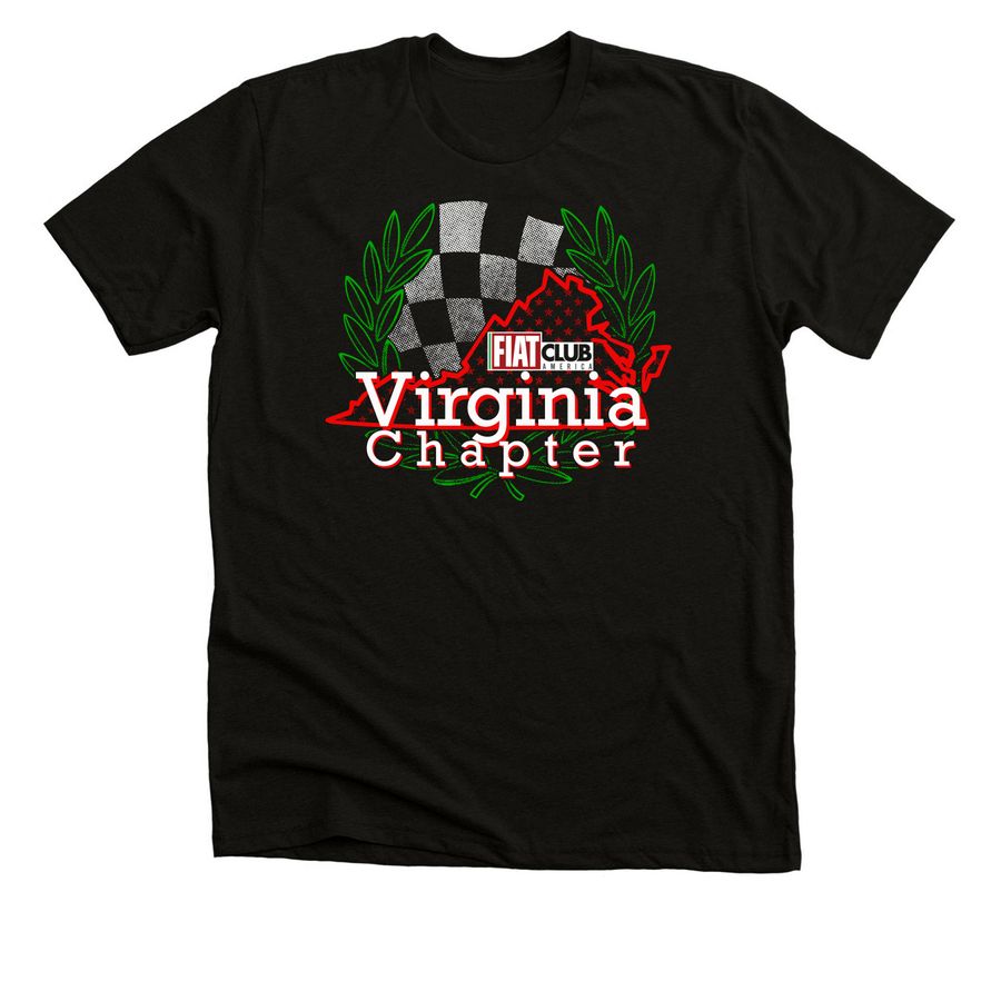 FCA Virginia Chapter Shirt #2, a Solid Black Blend Premium Unisex Tee