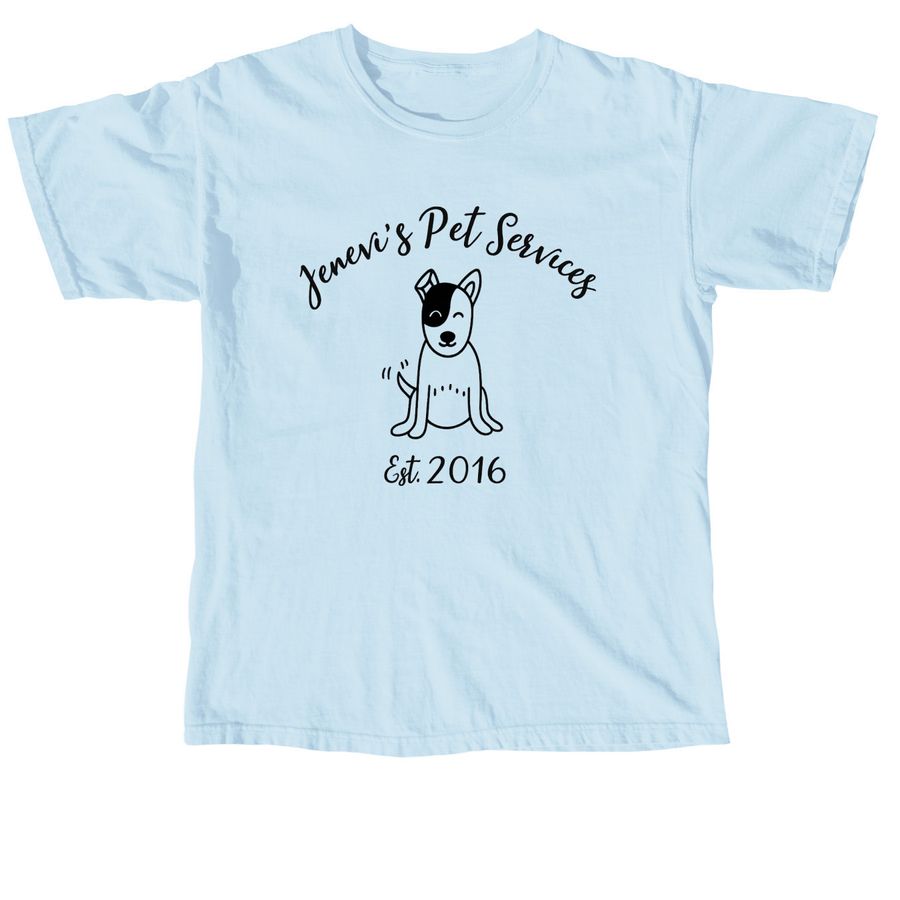 Jenevi's Pet Services Merch 4, a Chambray Comfort Colors Unisex Tee