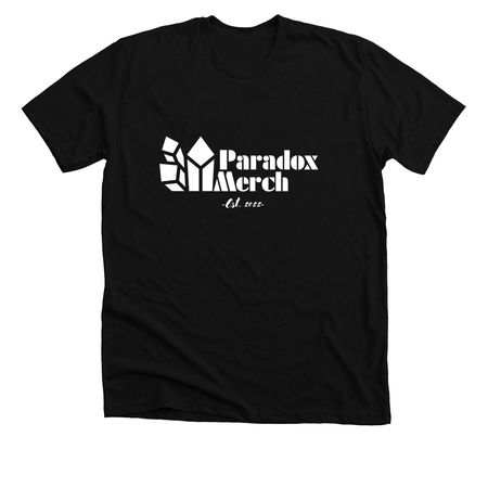 PARADOX MERCH - Logo, a Solid Black Blend Premium Unisex Tee