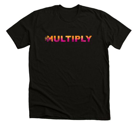 Multiply&nbsp;, a Black Heather Premium Unisex Tee