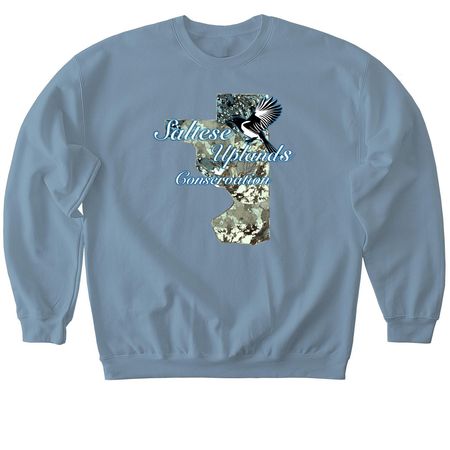 Saltese Uplands Conservation, a Stone Blue Softstyle Crewneck Sweatshirt