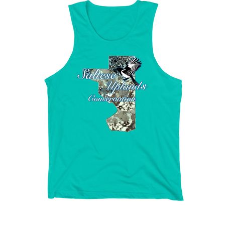 Saltese Uplands Conservation, a Teal Premium Cotton Tank