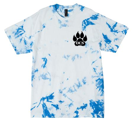 Wildcats Double Design Tops, a True Royal Crystal Tie Dye Tee