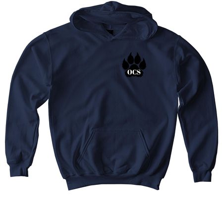 Wildcats Double Design Tops, a Navy Softstyle Youth Pullover Hoodie