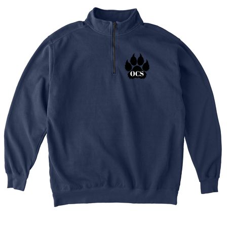Wildcats Double Design Tops, a True Navy Comfort Colors Quarter Zip Pullover