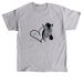 Zebra Heart Collection (Pastel), a Sport Grey Classic Unisex Tee