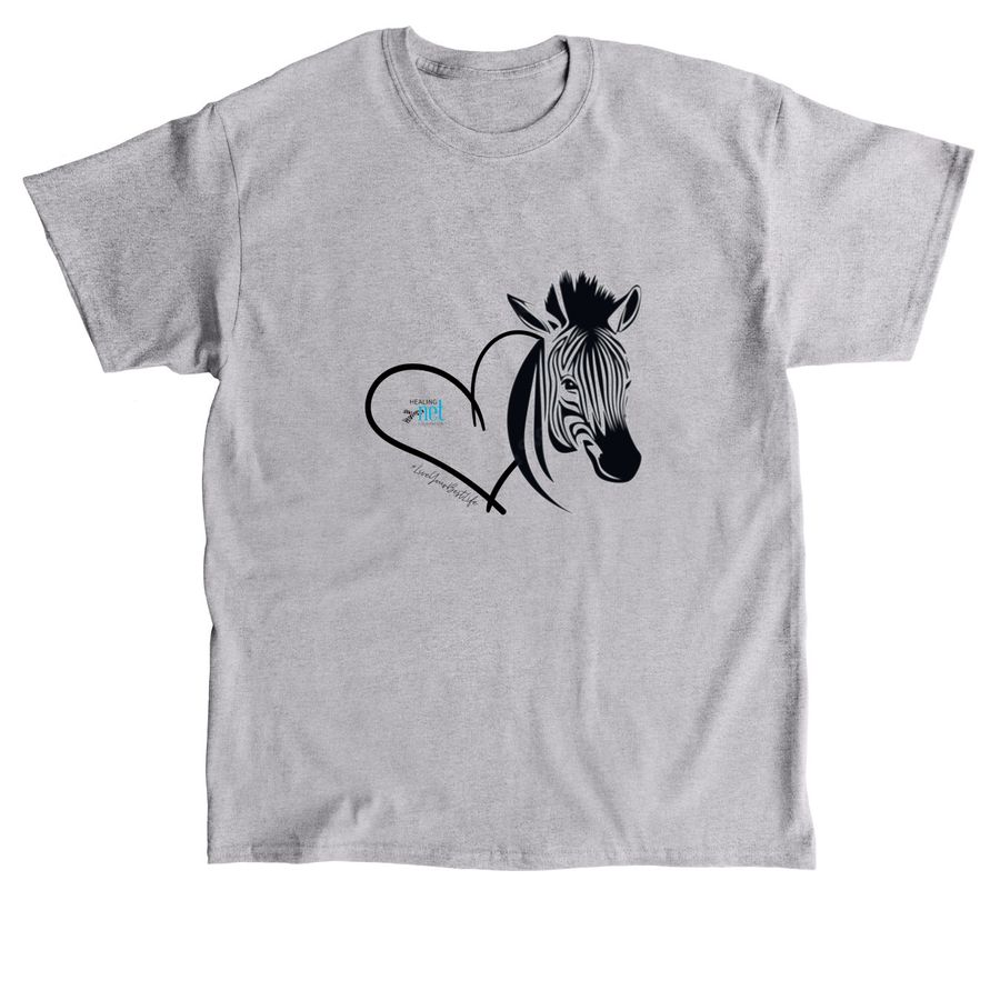 Zebra Heart Collection (Pastel), a Sport Grey Classic Unisex Tee