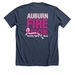 Auburn Fire Rescue: Nobody Fights Alone, a Heather Navy Premium Unisex Tee (back-view)