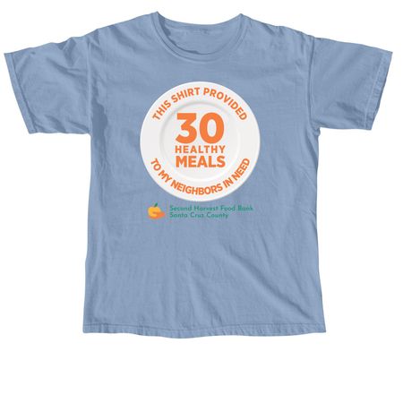 30 Healthy Meals, a Washed Denim Comfort Colors Unisex Tee
