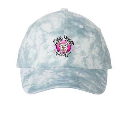Zion's Mission Baseball Caps, a Light Blue Printed Tie Dye Baseball Hat