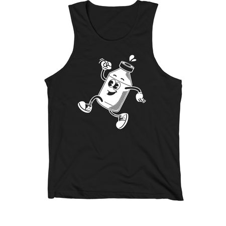Insulin Vial Shirt, a Black Premium Cotton Tank