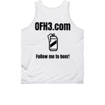 OFH3 Logo On Front, a White Classic Unisex Tank Top (back-view)
