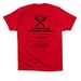 Centenary of Fidel Brigade Shirt, a Red Premium Cotton Tee (back-view)