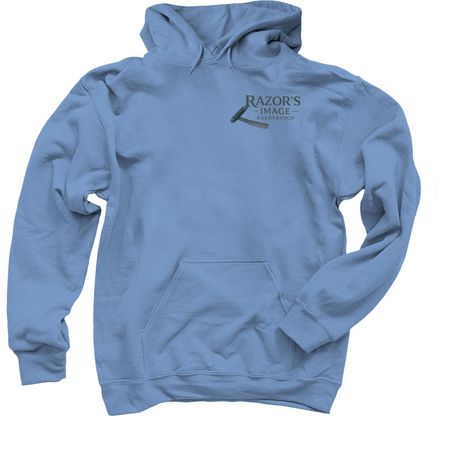 Classic Barbershop, a Carolina Blue Pullover Hoodie