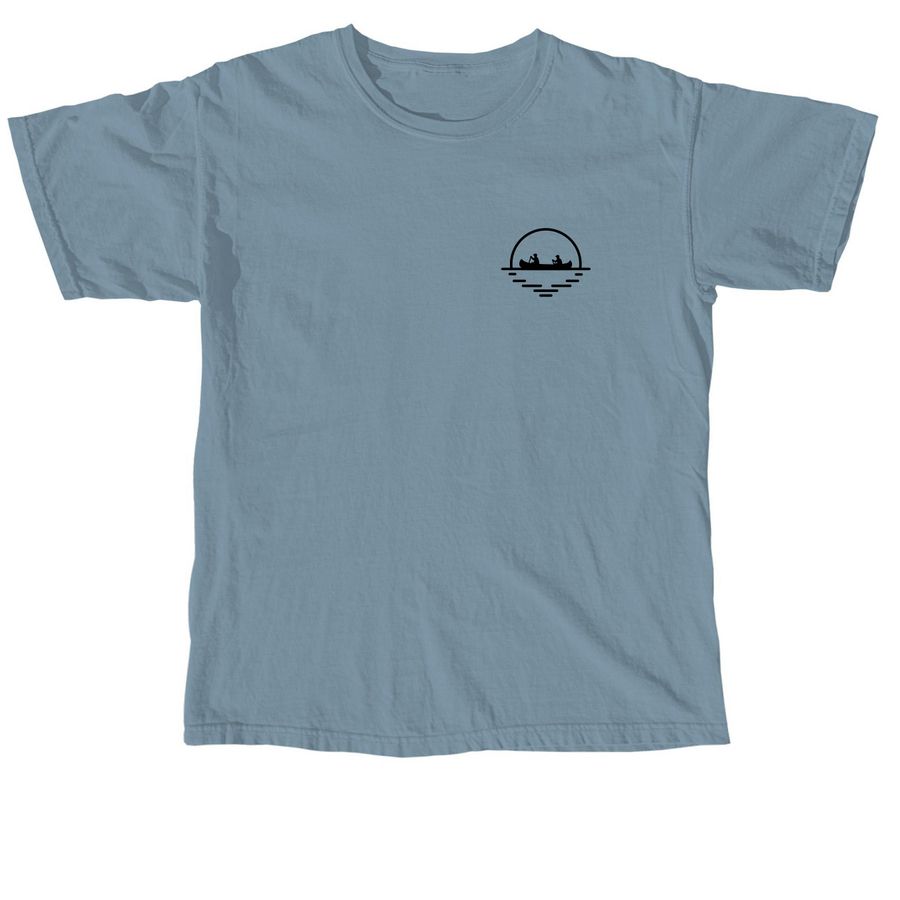 Camp Kitaki River, a Ice Blue Comfort Colors Unisex Tee