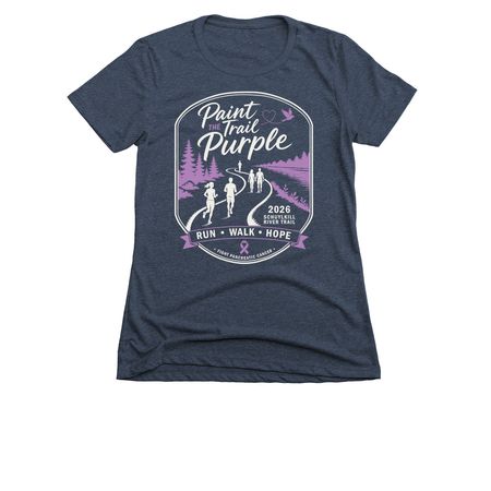 Paint The Trail Purple 2026 Shirt, a Midnight Navy Women's Slim Fit Tee