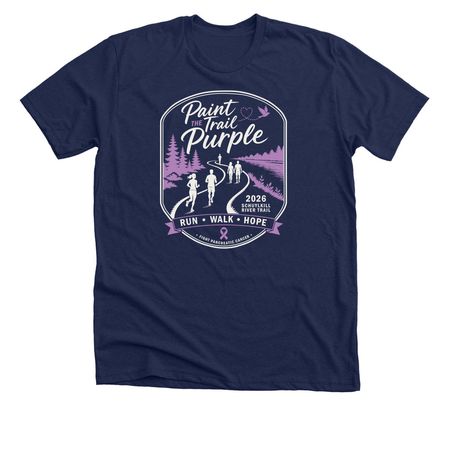 Paint The Trail Purple 2026 Shirt, a Solid Navy Blend Premium Unisex Tee