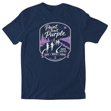 Paint The Trail Purple 2026 Shirt, a Navy Softstyle Cotton Tee