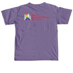 God's Love ? Pride 2026, a Grape Comfort Colors Unisex Tee (back-view)