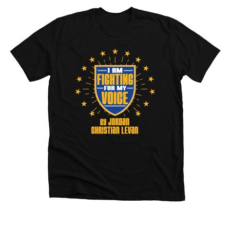 "I&nbsp; AM FIGHTING FOR MY VOICE" W/ 400 NAMES!&nbsp;, a Solid Black Blend Premium Unisex Tee