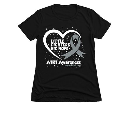 Hope4ATRT, a Black Women's Slim Fit Tee