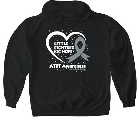 Hope4ATRT, a Black Gildan Softstyle Pullover Hoodie