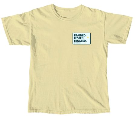 IIDA IN Trained Tested Trusted!, a Butter Comfort Colors Unisex Tee