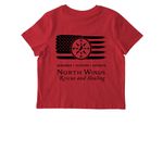 Remember Everyone Deployed, a Red Stanley/Stella Women?s Stella Muser Tee (back-view)