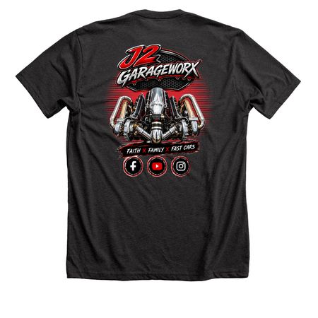 Turbocharged Tradition, a Dark Grey Heather Premium Unisex Tee