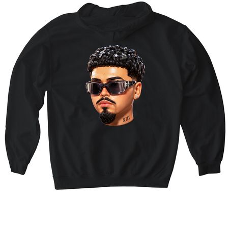 le cara, a Black Gildan Softstyle Pullover Hoodie