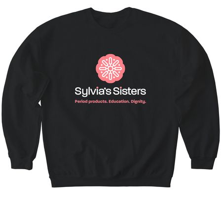 Sylvia's Sisters Logo&nbsp;, a Black Softstyle Crewneck Sweatshirt