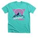 Backpacker Radio Vintage Tee, a Heather Sea Green Premium Unisex Tee