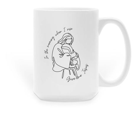 Give me Jesus, a White Large Coffee Mug