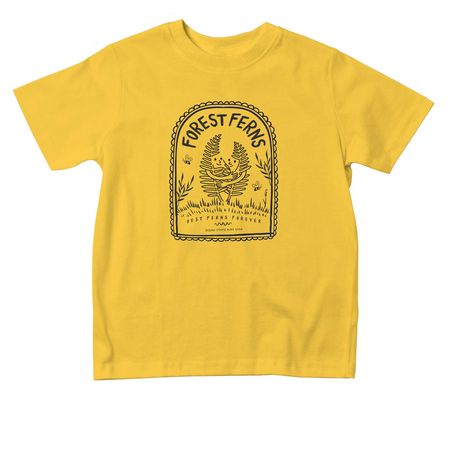 Toddler Forest Ferns Tee & Hoodie, a Yellow Toddler Tee