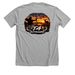 T4 Outdoors&nbsp;, a Athletic Heather Premium Unisex Tee (back-view)
