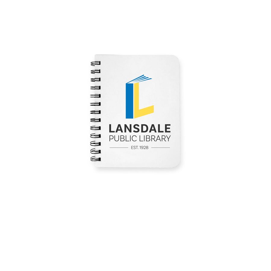 Lansdale Public Library Notebook, a White Spiral Notebook
