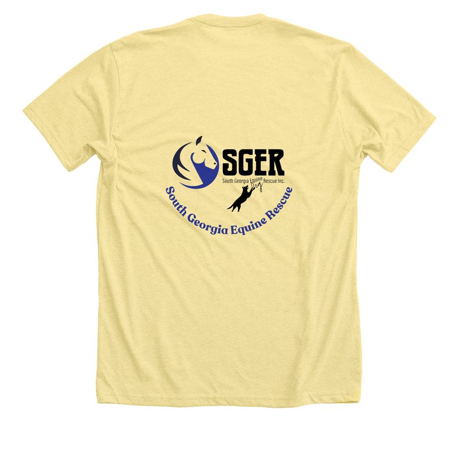 Zero Woofs Given Black, a Heather Yellow Gold Premium Unisex Tee (back-view)