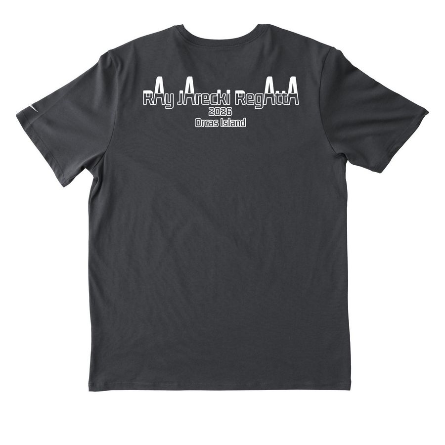 Ray Jarecki Regatta (on back), a Anthracite Nike Dri-FIT Jersey Blend Performance Tee (back-view)