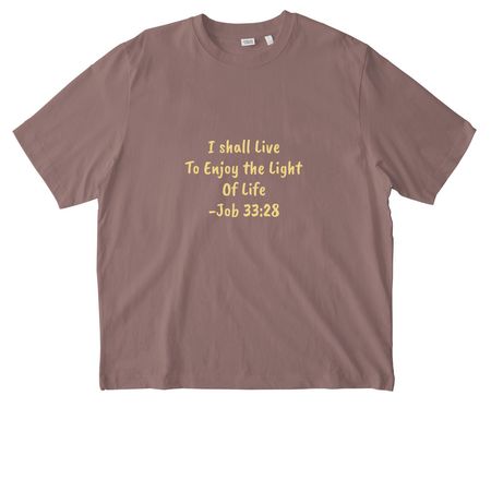 Job 33:28 Flower Cross, a Kaffa Coffee Stanley/Stella Unisex Freestyler Heavyweight Tee