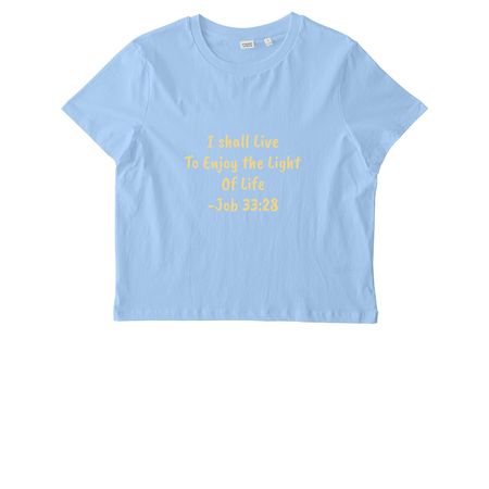 Job 33:28 Flower Cross, a Blue Soul Stanley/Stella Women?s Stella Muser Tee