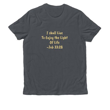 Job 33:28 Flower Cross, a Terrain Grey Allmade Organic Cotton Unisex Tee