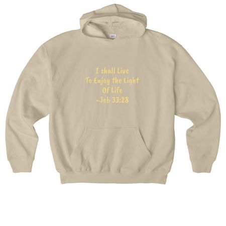 Job 33:28 Flower Cross, a Desert Dust Stanley/Stella Cooper Dry Pullover Hoodie