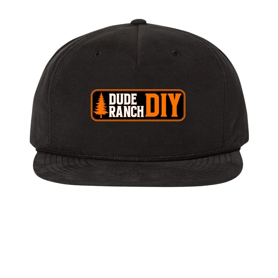 Dude Ranch Hat, a Black Printed Umpqua Snapback Cap