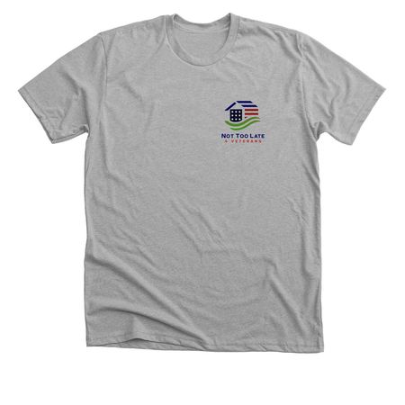 Building homes for veterans, a Athletic Heather Premium Unisex Tee