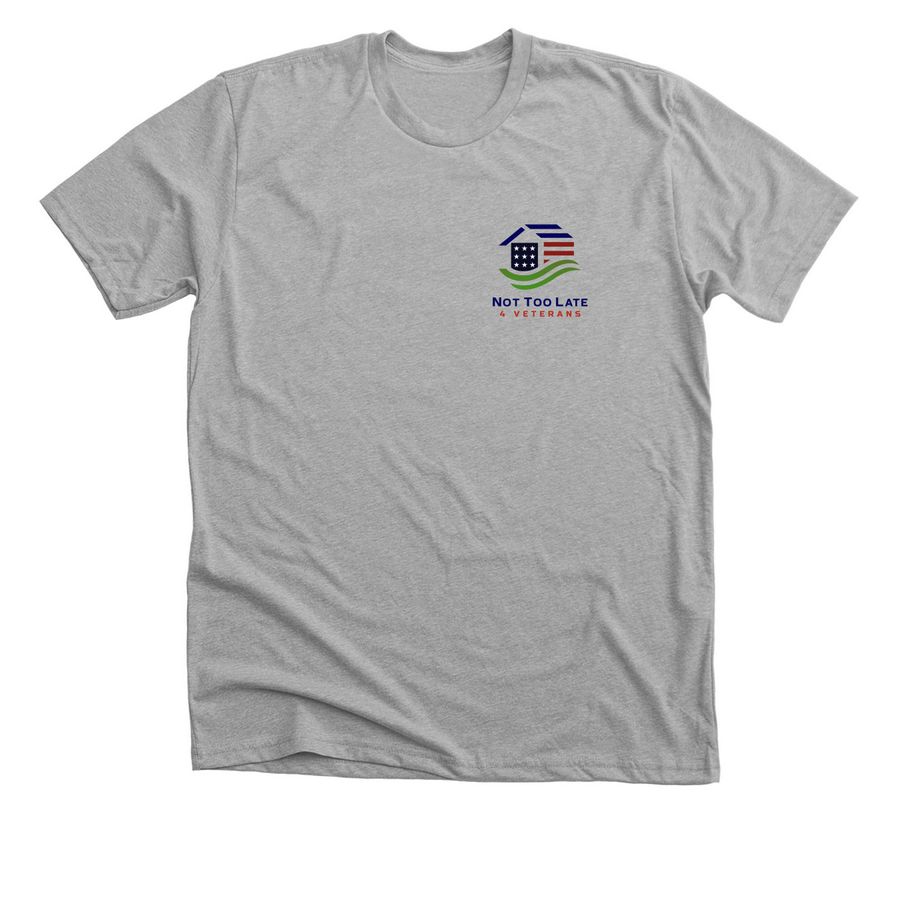 Building homes for veterans, a Athletic Heather Premium Unisex Tee