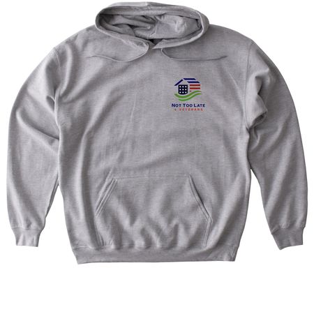 Building homes for veterans, a Sport Grey Gildan Softstyle Pullover Hoodie