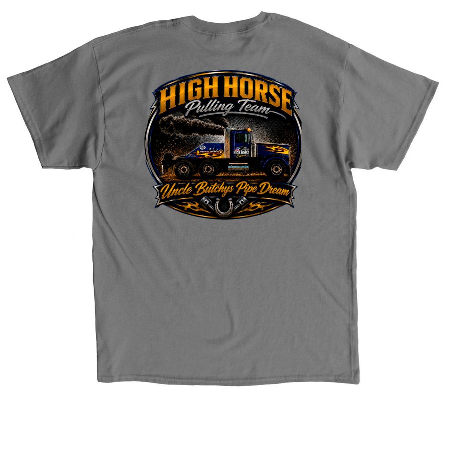 High Horse&nbsp;, a Charcoal Classic Unisex Tee (back-view)