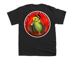 Pickle Babe, a Black Youth Unisex Tee (back-view)