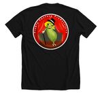 Pickle Babe, a Solid Black Blend Premium Unisex Tee (back-view)