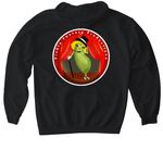 Pickle Babe, a Black Gildan Softstyle Pullover Hoodie (back-view)